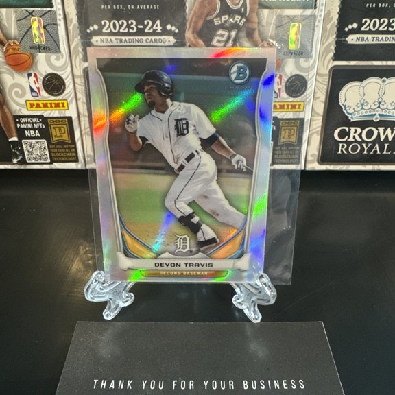 2014 Bowman Chrome Minis Devon Travis #2 Chrome Refractor Refractor Short Print SP Mini Prospect Rookie RC XRC