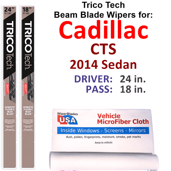 2014 Cadillac CTS Beam Blade Wipers (Set of 2)