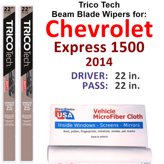 2014 Chevrolet Express 1500 Beam Blade Wipers (Set of 2)