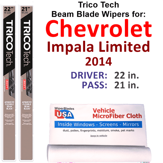 2014 Chevrolet Impala Limited Beam Blade Wipers (Set of 2)