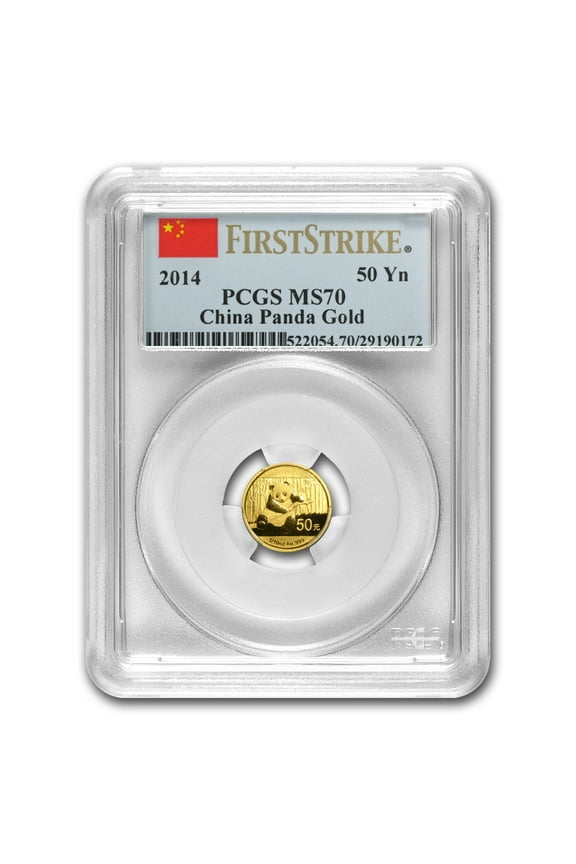 2014 China 1/10 oz Gold Panda MS-70 PCGS (FirstStrike)