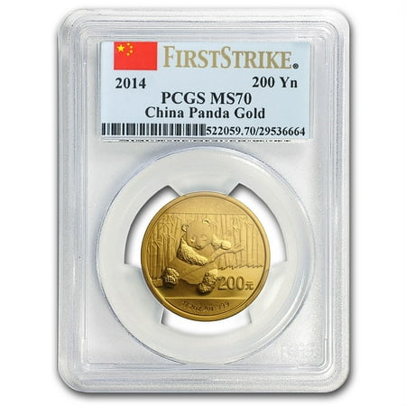 2014 China 1/2 oz Gold Panda MS-70 PCGS (FirstStrike®)