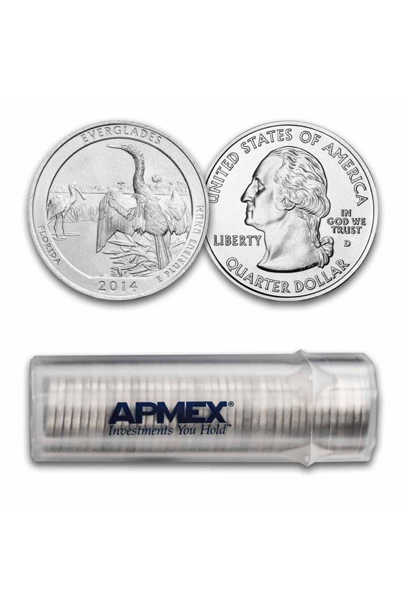 2014-D ATB Quarter Everglades National Park 40-Coin Roll BU