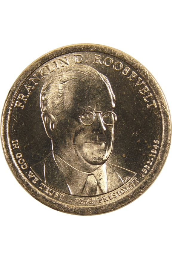 2014 D Franklin D Roosevelt Presidential Dollar BU Uncirculated Coin