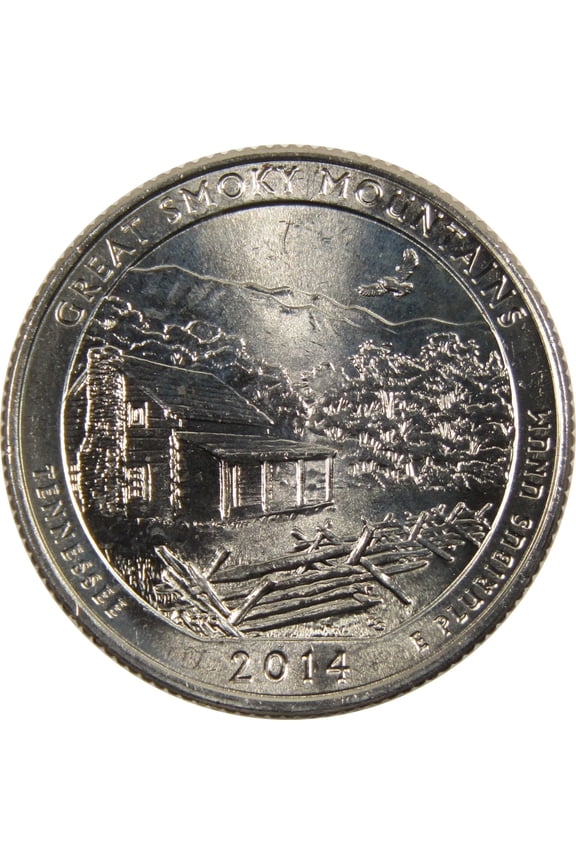 2014 D Great Smoky Mountains National Park Quarter Uncirculated Clad