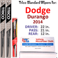 thumbnail image 1 of 2014 Dodge Durango Wiper Blades (Set of 3) w/Rear Wiper, 1 of 3