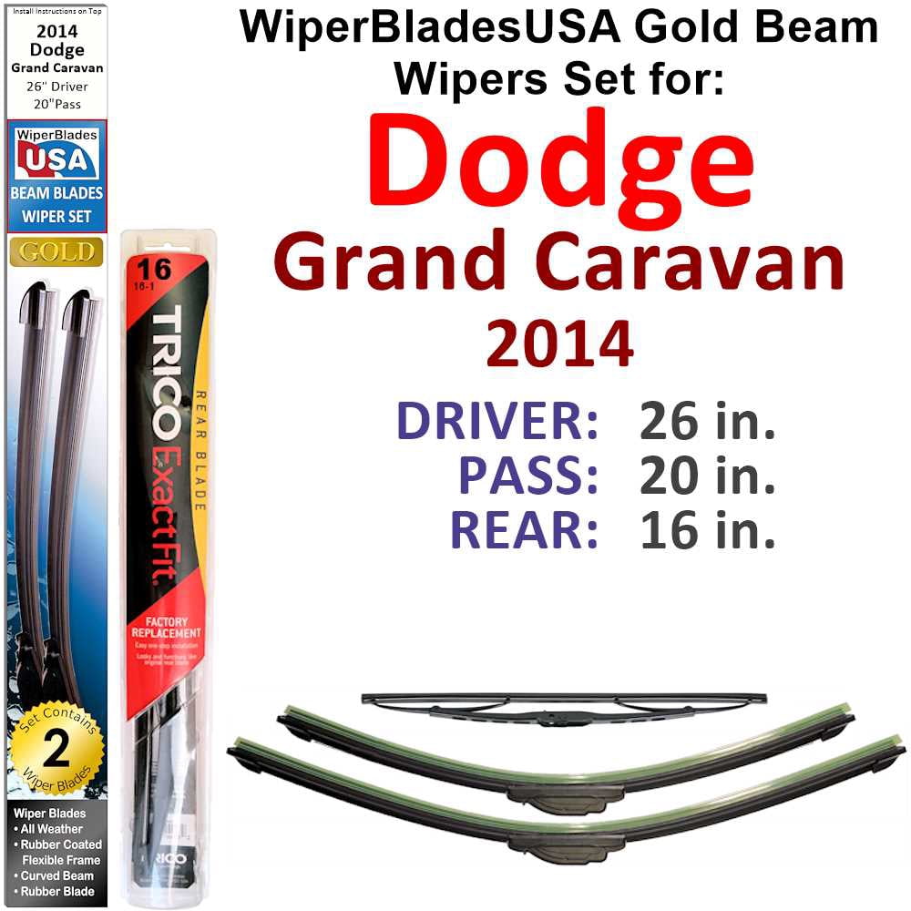 2014 Dodge Grand Caravan Wiper Blade Sizenull