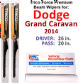 thumbnail image 1 of 2014 Dodge Grand Caravan Performance Beam Wipers (Set of 2), 1 of 3