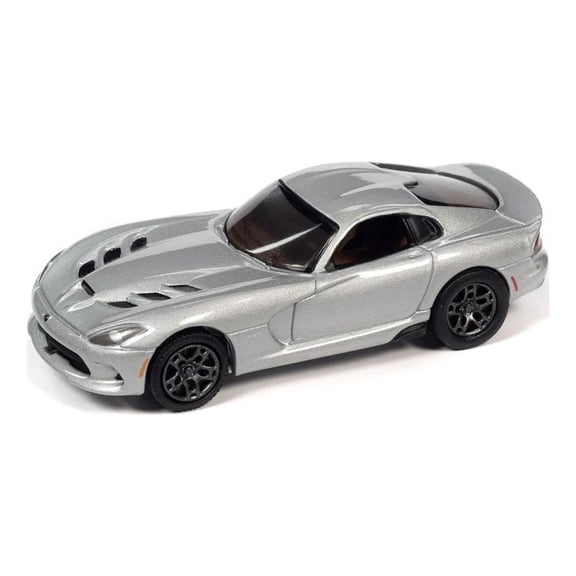 2014 Dodge Viper SRT, Silver - Johnny Lightning JLSP282/24B - 1/64 Scale Diecast Model Car