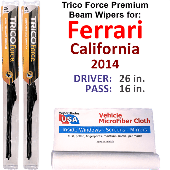 2014 Ferrari California Performance Beam Wipers (Set of 2)