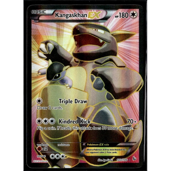 2014 Flashfire Kangaskhan EX Holo Rare #103/106