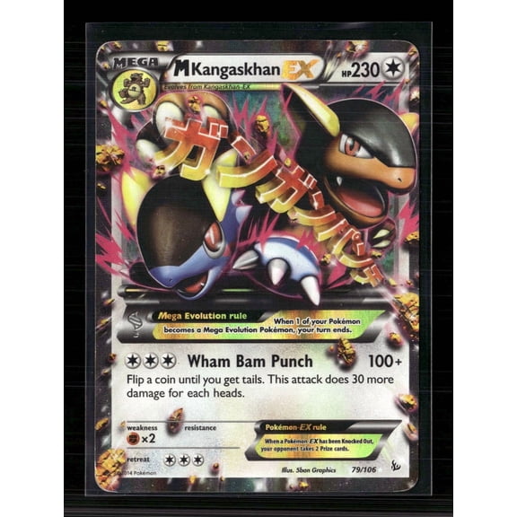 2014 Flashfire M Kangaskhan EX Holo Ultra Rare FA #79/106