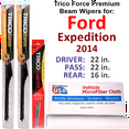 thumbnail image 1 of 2014 Ford Expedition Performance Beam Wipers (Set of 3) w/Rear Wiper, 1 of 3