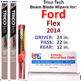 thumbnail image 1 of 2014 Ford Flex Beam Blade Wipers (Set of 3) w/Rear Wiper, 1 of 3