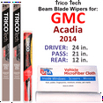 thumbnail image 1 of 2014 GMC Acadia Beam Blade Wipers (Set of 3) w/Rear Wiper, 1 of 3