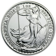 2014 Great Britain 1 oz Silver Britannia BU