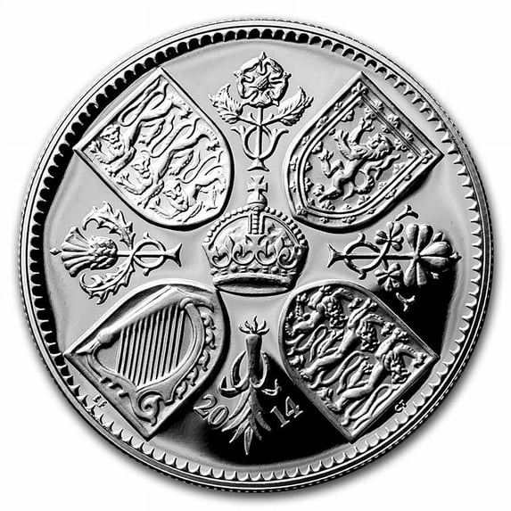 2014 Great Britain £5 Silver Proof 1st Birthday Prince George