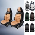 thumbnail image 1 of 2014 for HONDA CROSSTOUR Car Seat Cover, Premium Leather Front two seats With Lumbar Support Suitable for All Seasons, Orange and Black Car Seat Covers, Airbag-Compatible, 1 of 8
