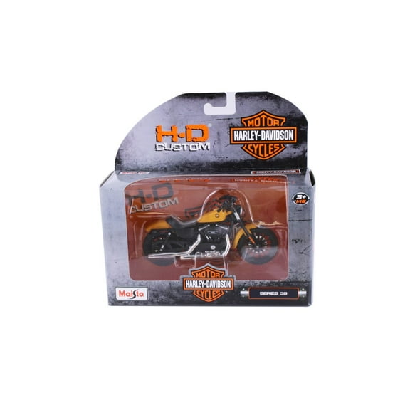2014 Harley Davidson Sportster Iron 883, Yellow - Maisto 31360/39 - 1/18 scale Diecast Motorcycle