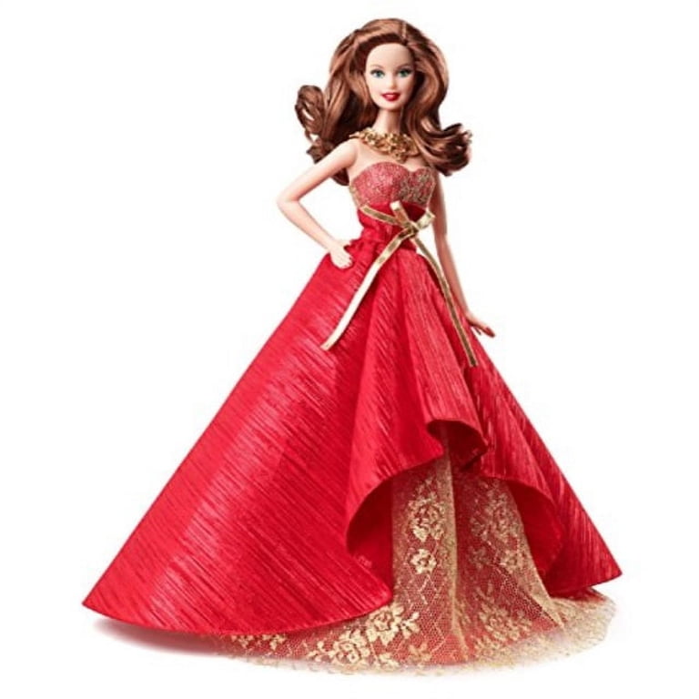 barbie doll red dress DOLLY CLOTHES CARPET VELVET COLD SHOULDER GOWN red hair and makeup complement her classic look Barbie x Unique Vintage Red