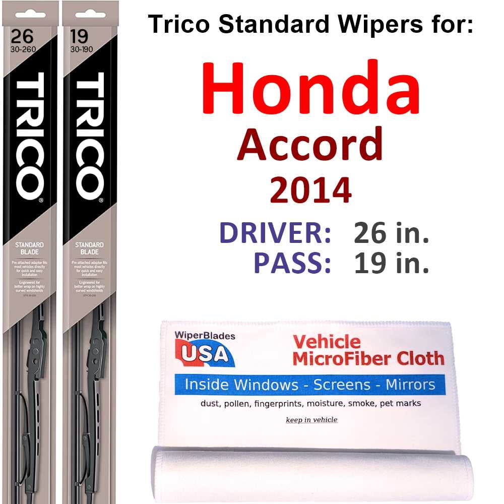 2014 honda accord windshield wiper size discount