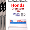 thumbnail image 1 of 2014 Honda Crosstour Wiper Blades (Set of 2), 1 of 3