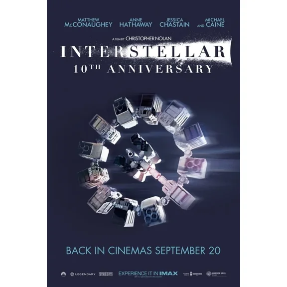 2014 Interstellar Movie Poster Matthew Mcconaushey Anne Hathaway UNFRAMED PAPER POSTER, Home Decor