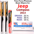 thumbnail image 1 of 2014 Jeep Compass Performance Beam Wipers (Set of 3) w/Rear Wiper, 1 of 3