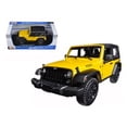thumbnail image 1 of 2014 Jeep Wrangler Willys Yellow 1/18 Diecast Model Car by Maisto, 1 of 3