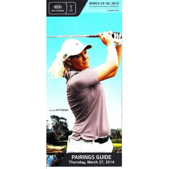 2014 LPGA Kia Classic golf Thursday Pairings Guide Suzann Pettersen