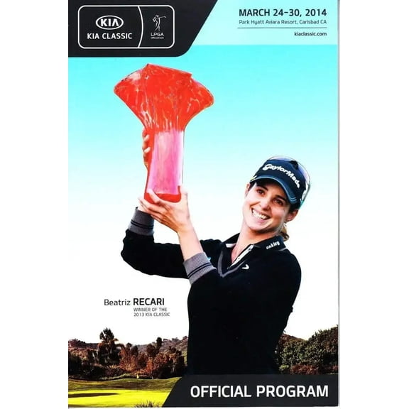 2014 LPGA Kia Classic golf program Beatriz Recari cover