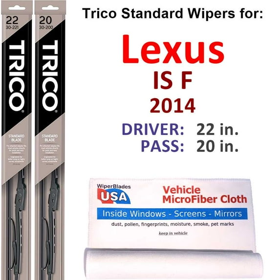 2014 Lexus IS F Wiper Blades (Set of 2)