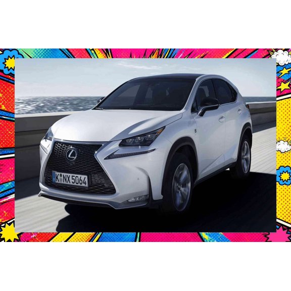 2014 Lexus NX F Sport Style B - Pop Art Edition | 24x36 Inch Laminated Poster | Vibrant Colors & Stunning Detail Wall Art