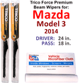 thumbnail image 1 of 2014 Mazda Model 3 Performance Beam Wipers (Set of 2), 1 of 3