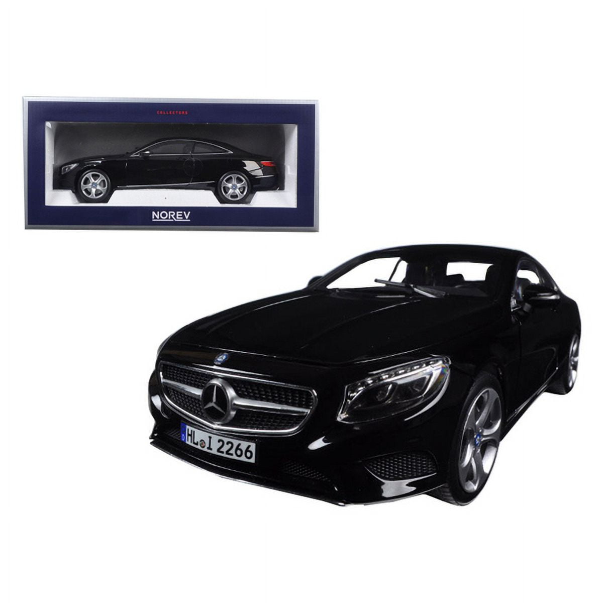 2014 Mercedes S Class Coupe Black 1/18 Diecast Model Car by Norev