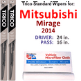 thumbnail image 1 of 2014 Mitsubishi Mirage Wiper Blades (Set of 2), 1 of 3