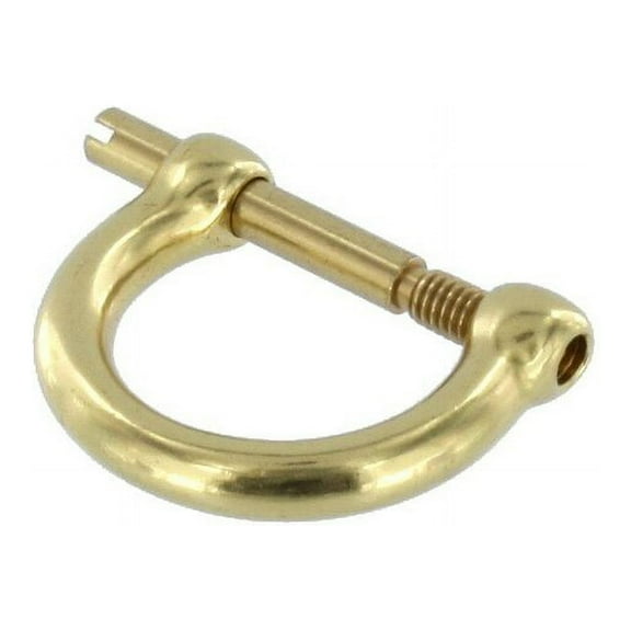 2014 Natural Brass, D-Ring, Solid Brass-LL, Multiple Sizes