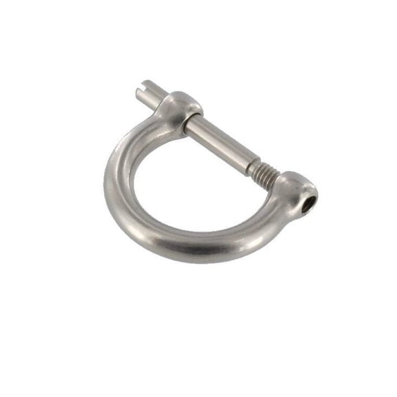 2014 Nickel Matte, D-Ring, Solid Brass-LL