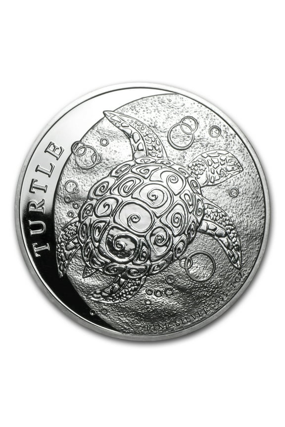 2014 Niue 1 oz Silver $2 Hawksbill Turtle