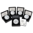 thumbnail image 1 of 2014-P 5-Coin 5 oz Silver Burnished ATB Set (w/Box & COA), 1 of 4