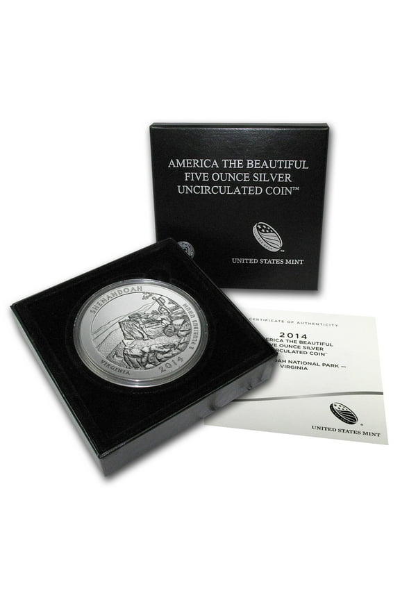 2014-P 5 oz Silver ATB Shenandoah (w/Box & COA)