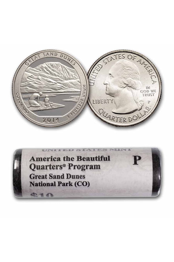 2014-P ATB Quarter Great Sand Dunes National Park 40-Coin Roll BU
