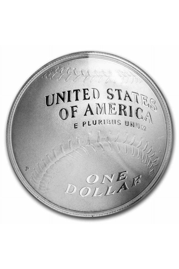 2014-P Baseball HOF $1 Silver Commem BU (Capsule Only)