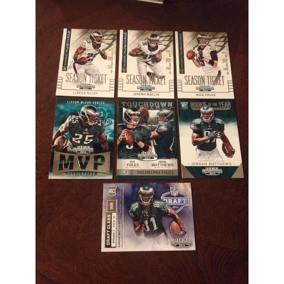 2014 Panini Contenders w INSERT(S) Philadelphia Eagles Team Set 7 Cards Jordan Matthews RC