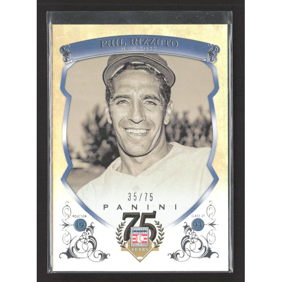2014 Panini Cooperstown Baseball Phil Rizzuto #76 35/75 New York Yankees Baseball Card