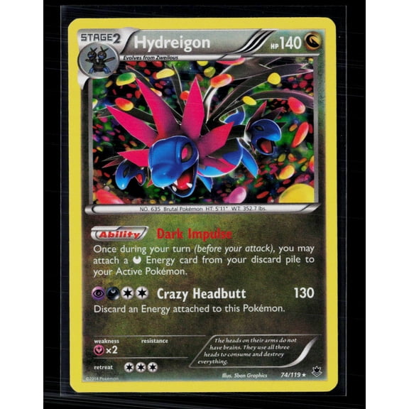 2014 Phantom Forces Hydreigon Holo Rare #74/119