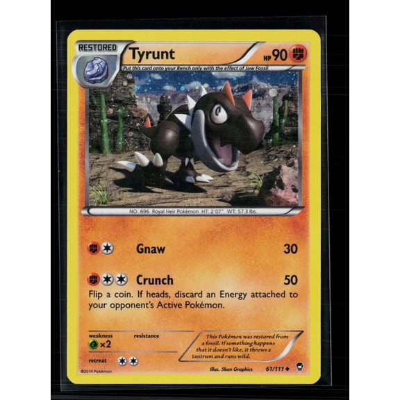 2014 Phantom Forces Tyrunt Uncommon #61/111