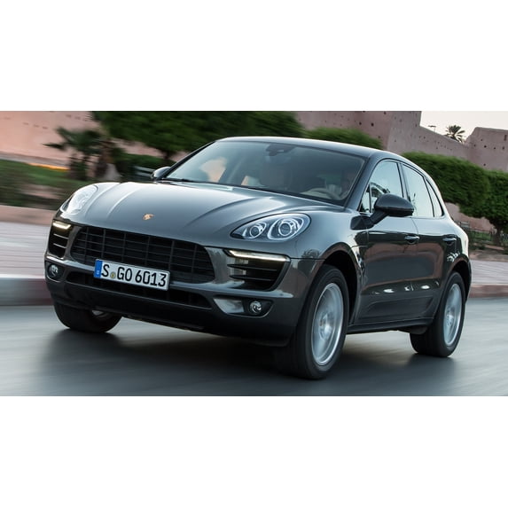 2014 Porsche Macan S Style B - 12x18 Inch Laminated Poster - Stunning Detail and Bold Colors
