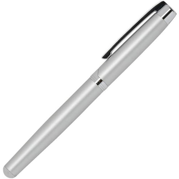 2014 RBP Burg Leather Pen, Silver Brass & Chrome