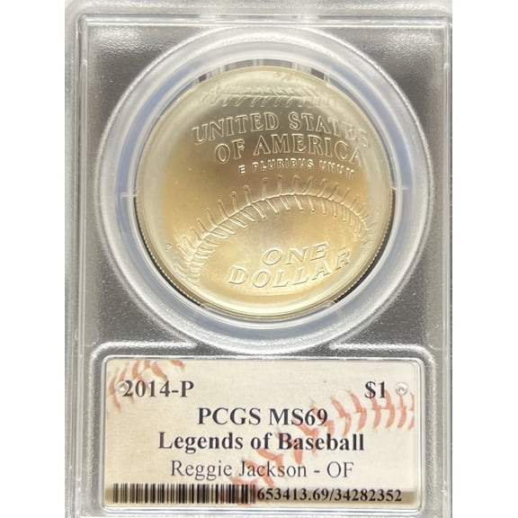 2014 S$1 Legends of Baseball MS69 PCGS Reggie Jackson (PA34282352)